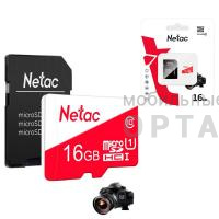 Карта памяти 16 Гб MicroSD Netac  P500  Eco  Class 10 + SD адаптер Карта памяти 16 Гб MicroSD Netac  P500  Eco  Class 10 + SD адаптер