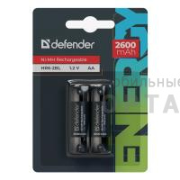 Аккумулятор DEFENDER HR6 (2600 mAh) АА Ni-MH BL2 (20/200)