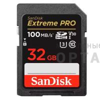 Карта памяти 32 Гб SDHC SanDisk Class 10 Extreme Pro V30 UHS-I U3 (100 Mb/s)