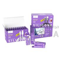 Кабель USB to Lightning HOCO X101 Assistant, 1m, 2.4A,  серый
