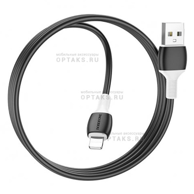 Кабель Usb to Lightning BOROFONE BX84 Rise,1m, 2.4A, цвет: белый (1/360)